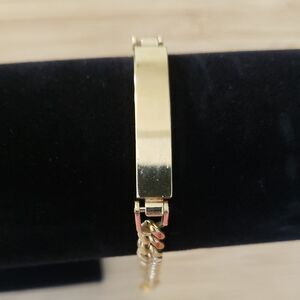 24kt Gold Plated Boys Id Bracelet